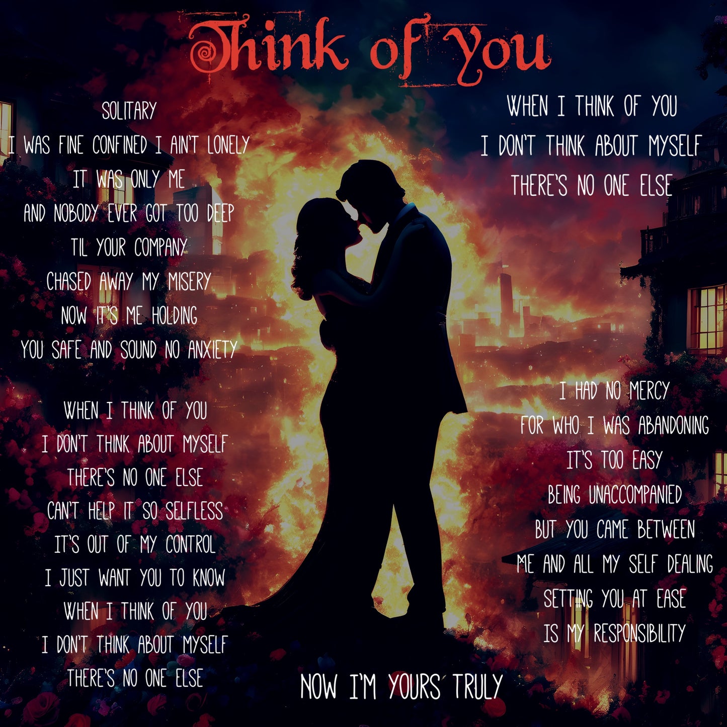 Signed “Think Of You” Lyric Poster